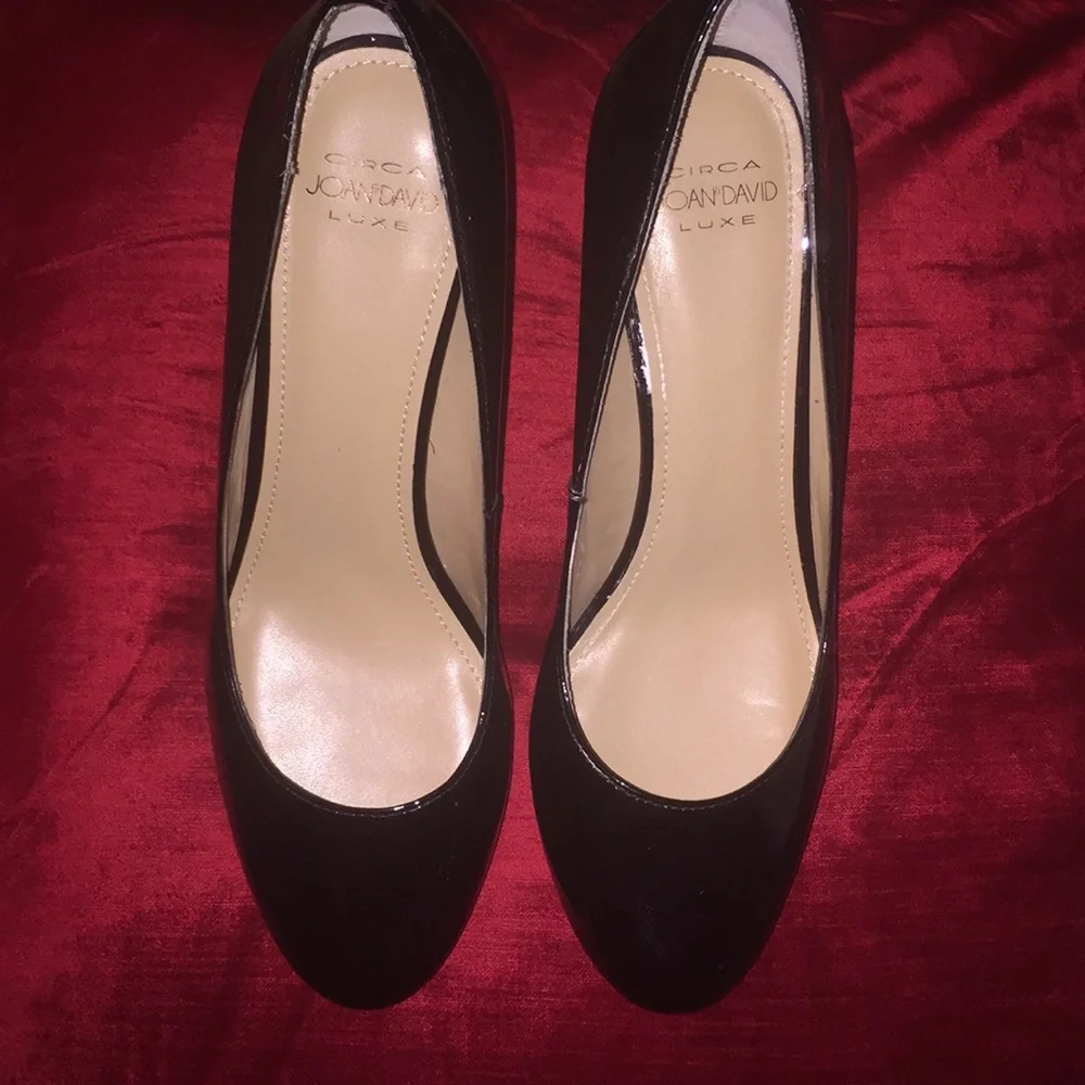 Black Patent Leather Circa Joan & David Heels